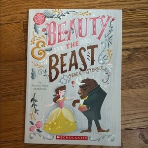 Scholastic Beauty and the Beast Book - Pink, Yellow, Green